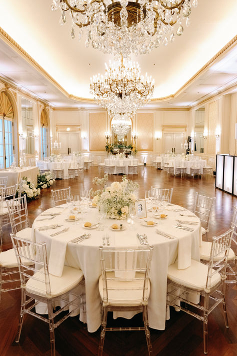 Green And White Centerpieces, Traditional Wedding Reception, Chiavari Chairs Wedding, White Centerpieces, Chivari Chairs, White Centerpiece, Chiavari Chairs, Downtown San Diego, Welcome To Our Wedding