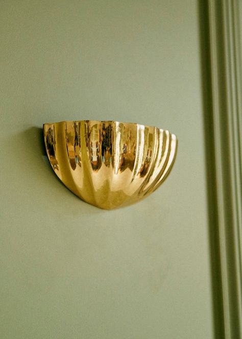 Traviata Wall Sconce- Small Model - Brass - Brass - Sézane Parisian Style, Wall Sconces, Brass, Van, Wall