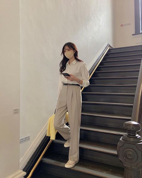 Office Outfits Women Casual, Ootd Korean Style, Outfit Korean Style, Smart Casual Work Outfit, Look Office, Korean Outfit Street Styles, Office Casual Outfit, Korean Casual Outfits, Office Outfits Women