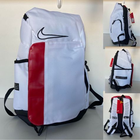 Backpack Basketball Elite Nike Football Soccer White Basketball Shop, White Basketball, Back To School Bags, Nike Bags, Nike Elite, Nike Football, Bags Designer Fashion, Nike White, Football Soccer