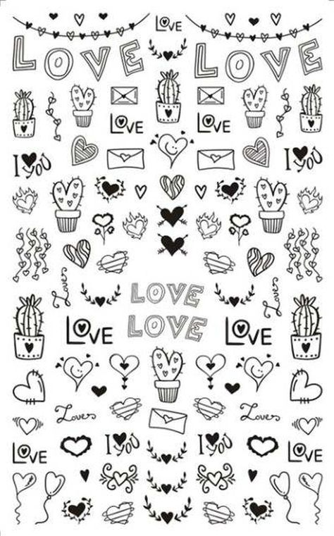 Nail Decals Diy, Bow Nail Art, Makeup Stickers, Bunny Nails, Easter Nail Designs, Nail Stickers Decals, Heart Nail Art, Valentine Stickers, Nail Art Stickers Decals