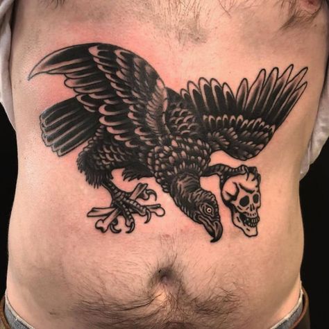 10 Best Vulture Tattoo Ideas You Have To See To Believe! | Outsons | Men's Fashion Tips And Style Guides Bearded Vulture Tattoo, Black Vulture Tattoo, Vulture Chest Tattoo, Large Bird Tattoo, Vulture Tattoo Design, Buzzard Tattoo, Condor Tattoo, Traditional Vulture Tattoo, Anthony Tattoo