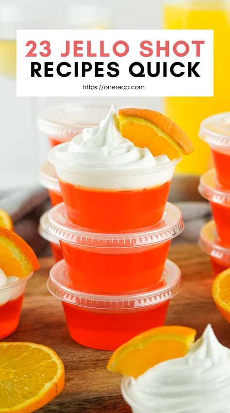 Get the party started with 23 quick jello shot recipes that are perfect for any occasion! Fast to prepare and full of flavor—visit our site for these delightful treats! 🍹🎉✨ Red Jello Shots Recipe, Yummy Jello Shots Recipes, Vanilla Vodka Jello Shots Recipes, Simple Jello Shots, Tito’s Jello Shots, Orange Jello Shots Halloween, Jell-o Shots With Rum, Wild Berry Skittles Jello Shots, Basic Jello Shot Recipe