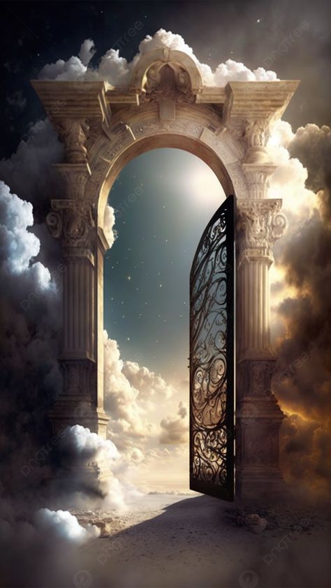 Crystal Valentine, Heaven Clouds, Islamic City, Golden Clouds, Heaven Pictures, Gates Of Heaven, Flyer Background, Clouds Background, Heaven Tattoos