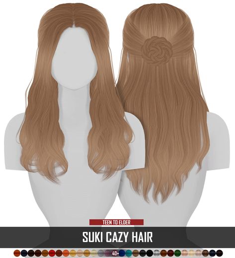 Redhead Sims CC Sim4cc Hair, Ts4 Hair, Die Sims 4, Sims 4 Black Hair, Cc Hair, Sims 4 Cc Kids Clothing, The Sims 4 Pc, Pelo Sims, The Sims 4 Packs