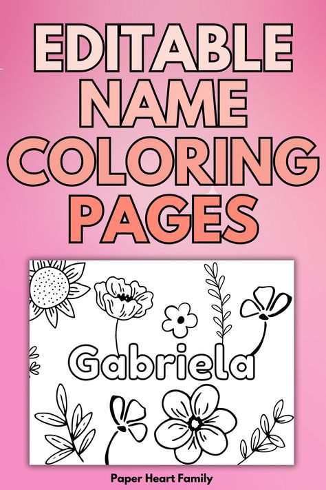 8 Fun Editable Name Coloring Pages To Print Homeschool Coloring Pages, Name Coloring Pages Free Printable, Free Name Coloring Pages, Name Art Kindergarten, Name Coloring Pages Personalized Free, Fun Activities For Kids At School, Kindergarten Coloring Pages Free, All About Me Coloring Pages, Editable Name Coloring Pages