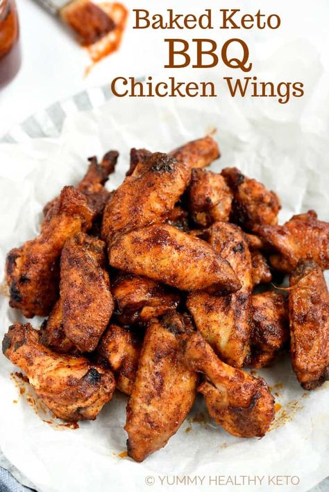 Parmesan Chicken Wings Baked, Keto Bbq Chicken, Baked Bbq Chicken Wings, Walnut Chicken Recipe, Keto Chicken Wings, Oven Baked Bbq Chicken, Teriyaki Chicken Wings, Keto Bbq, Baked Teriyaki Chicken