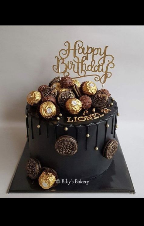 Birthday Cakes For Men, Birthday Cake Chocolate, Cakes For Men, Cupcake Cake, Birthday Cake Decorating, Drip Cakes, Birthday Surprise, Birthday Cupcakes, Man Birthday