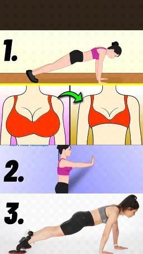 Everyday Exercise, Breast Lift Exercise, Breast Workout, Quick Workout Routine, Breast Reduction, Workout Without Gym, Bodyweight Workout Beginner, Weight Workout Plan, Chest Workout