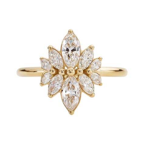 NEW ARRIVALS – Page 14 – ARTEMER Low Profile Engagement Rings, Flower Romantic, Diamond Alternative Engagement Ring, Marquise Cut Engagement Ring, White Diamond Rings Engagement, Pear Diamond Engagement Ring, Marquise Diamond Engagement Ring, Marquise Diamond Ring, Ring Cluster