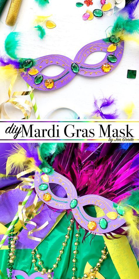 DIY Mardi Gras mask - svg and printable template by Jen Goode Mardi Gras Activities, Mardi Gras Diy, Mardi Gras Party Decorations, Mardi Gras Masks, Theme Carnaval, Mardi Gras Centerpieces, Mardi Gras Crafts, Mardi Gra, Mardi Gras Food