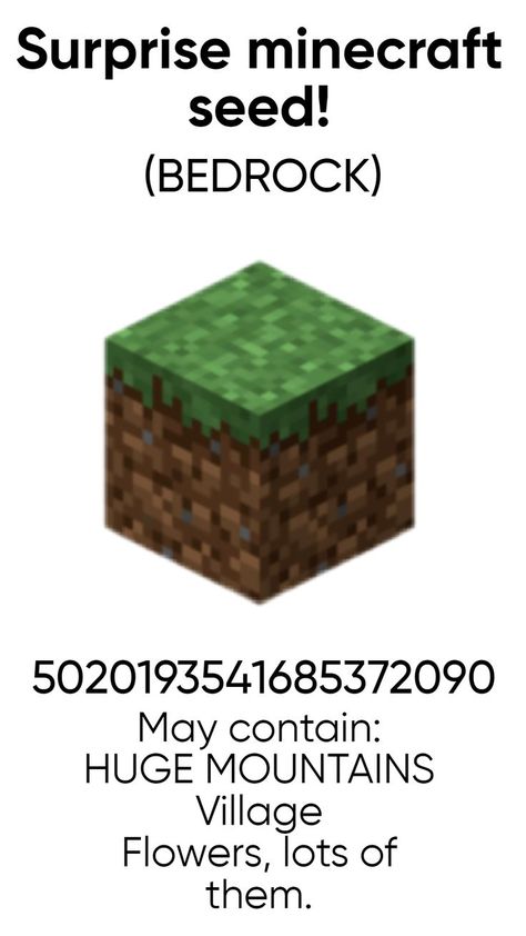 Minecraft Flower Forest Seed, Cat House Minecraft Ideas, Flat Minecraft Seed, Pretty Minecraft Seeds Bedrock Edition, Bedrock Minecraft Seeds, Minecraft Seeds Bedrock Edition, Minecraft Bedrock Seeds, Mc Seeds, Bedrock Seeds