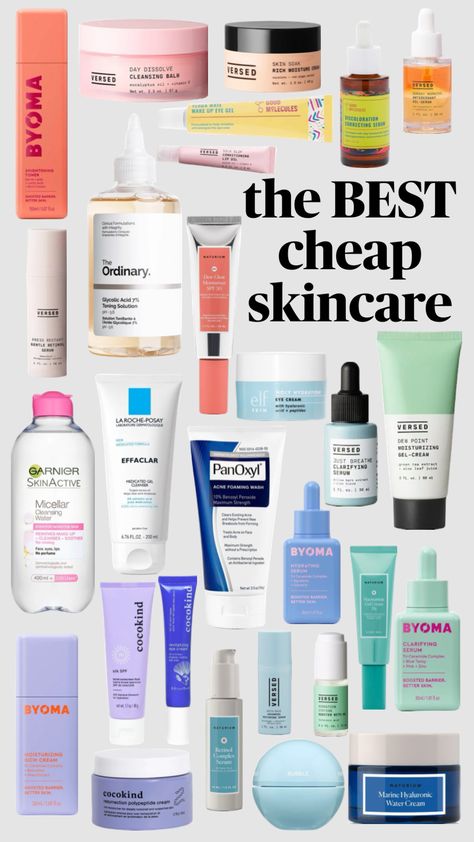 the BEST cheap skincare #beauty #skincare #cheap #inspo #wishlist #makeup #preppy #aesthetic #target #drugstore #clearskin #skin Skincare Cheap, Cheap Skincare, Makeup Preppy, Cheap Skin Care Products, 8 March, Affordable Skin Care, Holistic Beauty, Preppy Aesthetic, Cleansing Balm