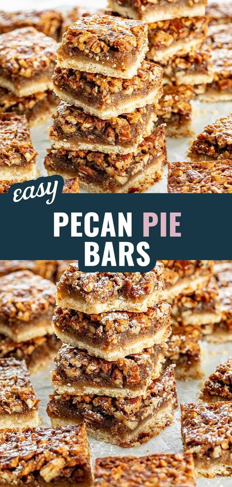 Crescent Roll Pecan Pie Bars, Tail Gate Desserts, Best Pecan Pie Bars Recipe, Pecan Christmas Desserts, Peacon Pie Bars, Easy Pecan Pie Bars Simple, Quick And Easy Bars Recipes, Best Pie Ever, Thanksgiving Desserts Pecan