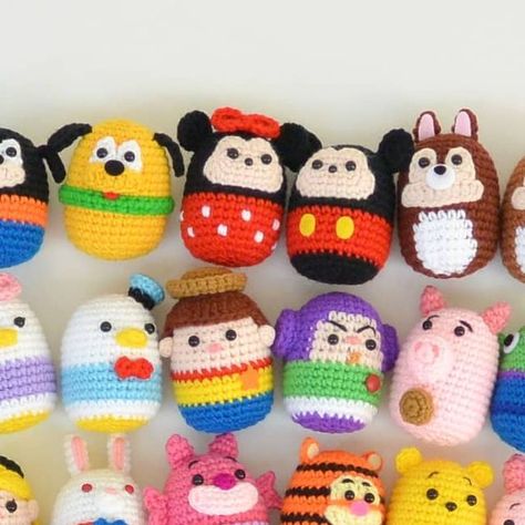 Crochet Disney Characters, Disney Crochet Patterns, Disney Free, Crochet Disney, Etsy Diy, March 21, Egg Shape, Crochet Motif, Crochet Designs