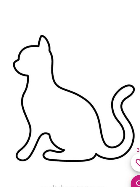 Cat Outline, Kitten Drawing, Art Lessons Middle School, Gem Art, Outline Drawing, Gems Art, Baby Kittens, Outline Drawings, Cat Drawing