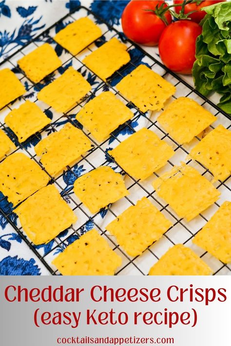 Keto cheddar cheese crisps are a one ingredient snack recipe. So easy and fast to make these homemade oven baked cheese crisp snacks. Baked Cheese Chips, Oven Baked Cheese Crisps, Cheese Chips Baked, Cheese Crisps Baked, Oven Baked Cheese, Cheese Crisps Keto, Cheddar Cheese Crisps, Baked Cheese Crisps, Cheddar Chips