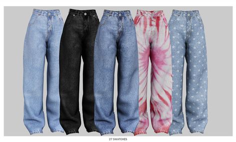 Baggy jeans / Kitty tank top (Early access) | Babyetears Sims 4 Cc Clothes Female Baggy Jeans, Bell Bottoms Sims 4 Cc, Sims4 Baggy Jeans, Sims Baggy Jeans, Sims Cc Baggy Jeans, Sims 4 Jeans Patreon, Sims4 Jeans Cc, Sims 4 Cc Patreon Jeans, Sims 4 Ripped Jeans