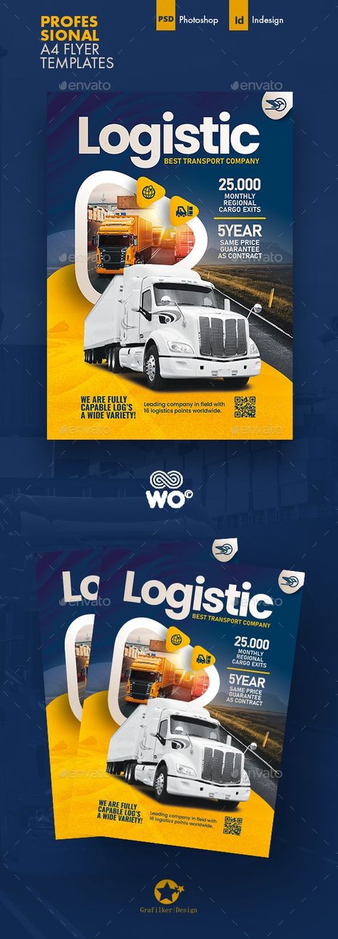 Social Media Advertising Design, Transport Companies, Business Flyer Templates, Graphic Design Projects, Typography Fonts, Advertising Design, Ad Design, Business Flyer, Graphic Design Posters