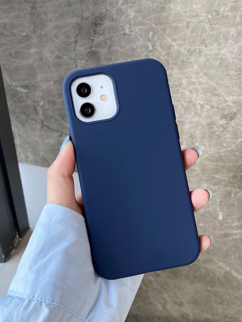 Iphone 11 Blue Case, Navy Phone Case, Navy Blue Phone Case, Dark Blue Phone Case, Blue Case Iphone, Simple Phone Cases, Phone Cases Blue, Silicon Phone Cases, Iphone 12 Cover