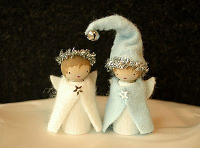 Oh. My. Waldorf Crafts, Wood Peg Dolls, Bendy Doll, Angel Crafts, Diy Ornaments, Clothespin Dolls, Pin Doll, Angel Doll, Peg Doll