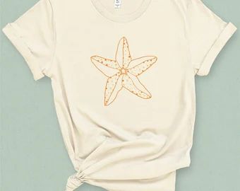 MoxiCali - Etsy Starfish Shirt, Mermaid Shirt, Cut Tees, Shirts For Teens, Ocean Breeze, T Shirt For Women, Better Love, Beach Vibe, Sea Life