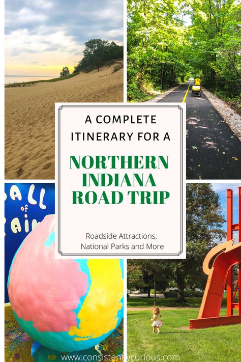 Take A Northern Indiana Road Trip: Things To Do, Eat and See Indiana Travel, Northern Indiana, Indiana Dunes, Family Travel Destinations, Roadside Attractions, On The Road Again, Road Trip Itinerary, Family Adventure, Weekend Trips