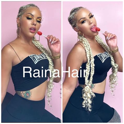 Platinum Blonde Box Braids, Platinum Blonde Braids, Platinum Braids, Platinum Blonde Ombre, Hair Color Images, Afro Braids, Blonde Box Braids, New Hair Trends, Hair Afro