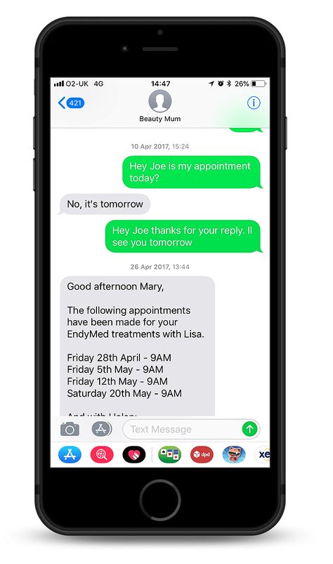 Text messaging can be used to confirm appointments and reduce no shows. Text Messaging, Custom Computer, Health And Wellbeing, Text Messages, Low Cost, Make Sure, Microsoft, Computer, Canning