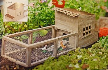 Miniature Chicken Coop, Garden Railroad, Mini Dollhouse, Animal Accessories, Miniature Fairy Garden, Fairy Garden Houses, Garden Terrarium, Chicken House, Pets For Sale