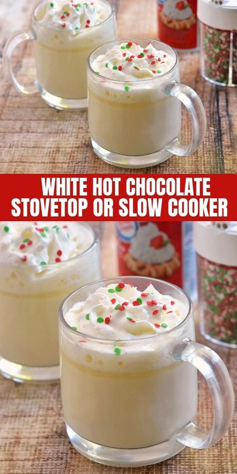 Christmas Recipes Dinner Main Courses, Holiday Dinner Recipes, Drink Tags, White Hot Chocolate, Chocolate Christmas, Christmas Food Dinner, Chocolate Caliente, Winter Drinks, Hot Chocolate Recipes