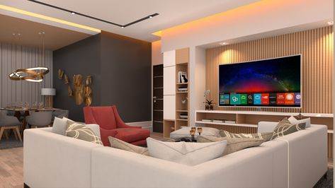 Modern Parlour Design, Parlour Ideas, Parlour Design, Latest Living Room Designs, Apartment Living Room Design, 3d Interior, Interior Rendering, Apartment Living Room, Ideas Living