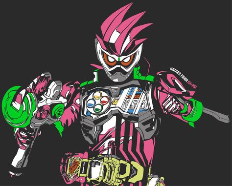 Kamen Rider Ex-Aid by TMRYST Mighty Action X, Kamen Rider Kabuto, Kamen Rider Ooo, Kamen Rider Zero-one, Kamen Rider Decade, Hero Time, Boboiboy Anime, Dragon Knight, Kamen Rider Series