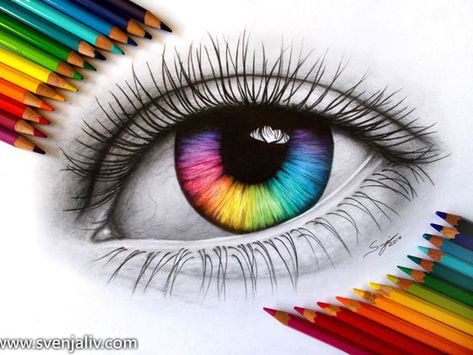 what is your true eye color? An Eye, Colored Pencils, Coloured Pencils