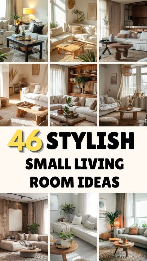 47 Stylish Small Living Room Decor Ideas - DecorWithEva Small Living Room Decor Ideas, Small Living Room Furniture, Small Living Room Layout, Simple Living Room Decor, Narrow Living Room, Small Family Room, Living Room Furniture Layout, Living Room Furniture Arrangement, Living Room Arrangements