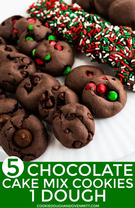 Cake Mix Hot Cocoa Cookies, Chocolate Cake Mix Cookies Christmas, Chocolate Cake Batter Cookies, Chocolate Cake Mix Christmas Cookies, Cake Mix Chocolate Cookies, Cake Mix Cookies Christmas, Duncan Hines Cake Mix Cookies, Cookies Using Cake Mix Boxes, Cake Mix Cookies Recipes