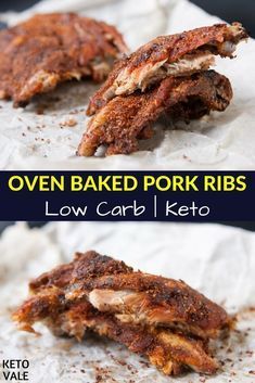 Oven Baked Pork Ribs, Baked Ribs Recipe, Baked Pork Ribs, Slow Cooked Ribs, Baby Back Pork Ribs, Oven Baked Ribs, Bbq Pork Ribs, Rib Meat, Baked Ribs