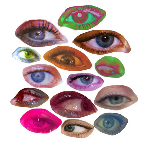 Eyes Collage Art, Bright Collage, Eye Collage, Eyes Collage, Abstract Eyes, Collage Items, Collage Pics, Collage Photos, Glossy Eyes