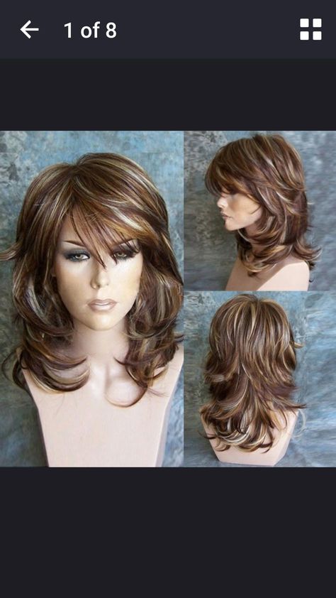 Hair Styels, Layered Hair With Bangs, Medium Hair Styles For Women, Haircuts For Wavy Hair, Long Layered Haircuts, Haircuts For Medium Hair, Curly Hair With Bangs, Hair Color And Cut, Haircuts For Fine Hair