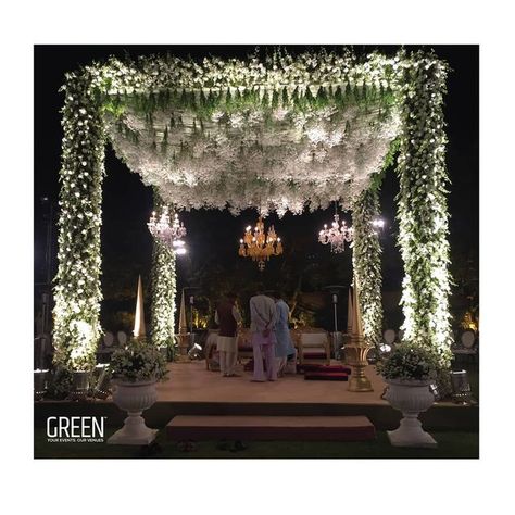 Green Mandap, Wedding Mandap, White Shades, Abstract Wallpaper Backgrounds, Wedding Stage Decorations, Wedding Sutra, Instagram Wedding, Stage Decorations, Wedding Stage