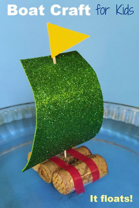 Floating Boat Craft for Kids - Create, experiment, and race your boat! #craftsforkids #boatcraft #stem #scienceforkids Boat Crafts For Kids, At Home Crafts For Kids, Boat Craft, Diy Girls Bedroom, Boat Crafts, Floating Boat, Fun Projects For Kids, Wine Bottle Corks, In The Bathtub