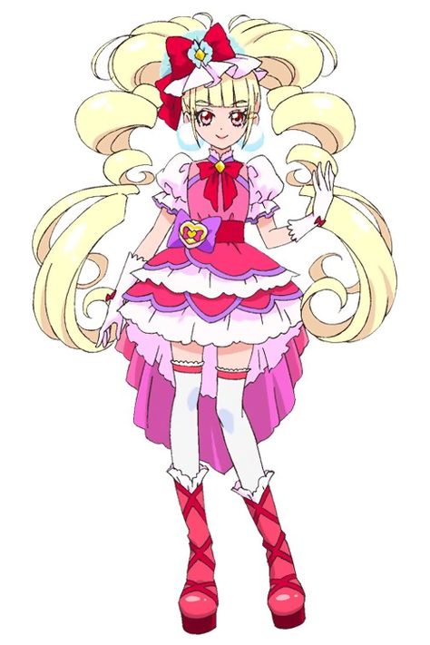 Hugtto Precure, Team Pink, Mahō Shōjo, Glitter Force, Cute Coloring Pages, Animal Ears, Magical Girl, Character Illustration, Anime Character