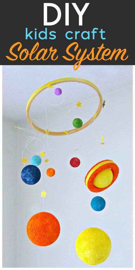 DIY Solar System Kids Craft | Styrofoam Kit | Crafts for Kids | Space Projects for Kids | DIY Space Mobile | TodaysCreativeLife.com Space Projects For Kids, Solar System Kids, Solar System Projects For Kids, Solar System Mobile, Solar System Activities, Space Art Projects, Diy Solar System, Planet Crafts, Solar System For Kids