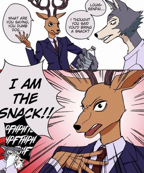 Legoshi X Loui, Louis X Legoshi, Legosi X Louis, Beast Stars, Funny Comics, Anime Shows, Anime And Manga, Anime Memes, Anime Funny