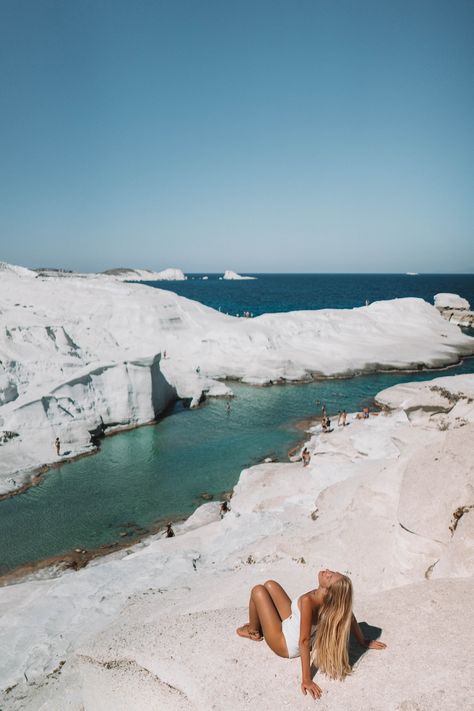 Sarakiniko Beach, Milos Greece, Moon Landscape, Moon Beach, White Cliffs, Greece Photography, Greece Travel Guide, Greece Islands, Greek Island