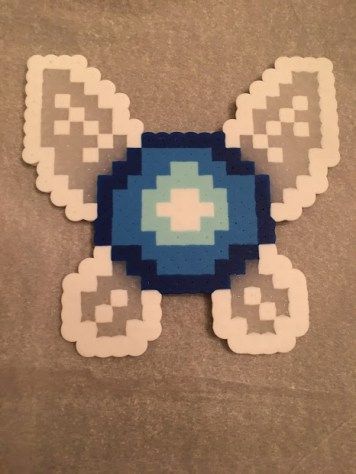 Navi Perler Hama Bead Pattern Legend of Zelda - Click for more patterns Dnd Perler Bead Patterns, Dnd Perler Beads, Legend Of Zelda Perler Beads, Small Perler Beads Ideas, Hama Beads Kawaii, Zelda Perler, Melt Beads Patterns, Modele Pixel Art, Easy Perler Bead Patterns