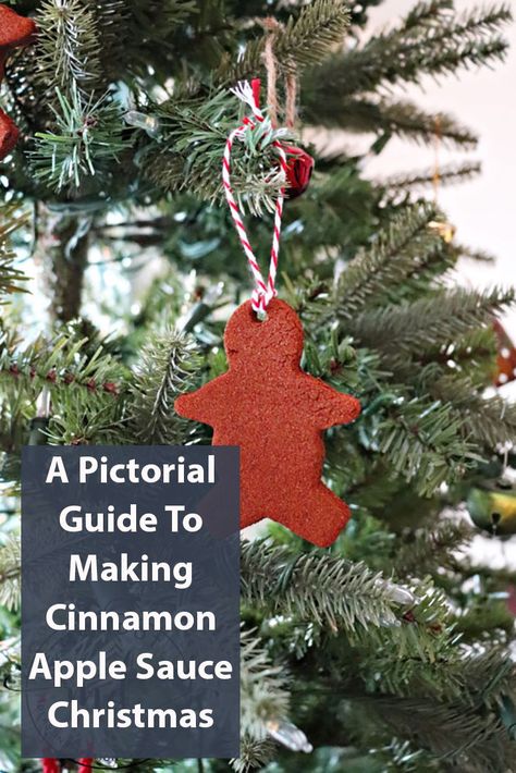 A Pictorial Guide To Making Cinnamon Apple Sauce Christmas Ornaments Applesauce Christmas Ornaments, Applesauce Ornaments Recipe Cinnamon, Apple Sauce Ornaments Cinnamon, Cinnamon Apple Sauce Ornaments, Apple Sauce Cinnamon Ornaments, Christmas Ideas For Mom, Salt Ornaments, Cinnamon Apple Sauce, Applesauce Ornaments