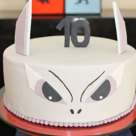 Mewtwo Face Pokémon Layer Cake: window.addEventListener('sugarJSLoaded', function (e) { g... Mewtwo Cake Pokemon, Mewtwo Cake, Charizard Cake, Pokemon Torte, Cake Pokemon, Pokémon Birthday, 68 Birthday, Pokémon Party, Pokemon Cake