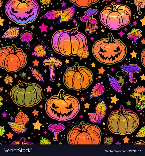 Halloween Seamless Pattern, Halloween Cover Photos, Cutest Wallpaper, Bright Halloween, Halloween Fabric Crafts, Art Splash, Bat Pumpkin, Halloween Wallpaper Backgrounds, Halloween Trends