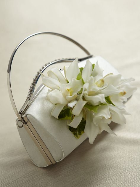 Variegated Ivy, Ftd Flowers, Cymbidium Orchid, Unique Wedding Flowers, Flower Meanings, Gift Delivery, Wedding Ceremony Flowers, White Purse, Wedding Clutch